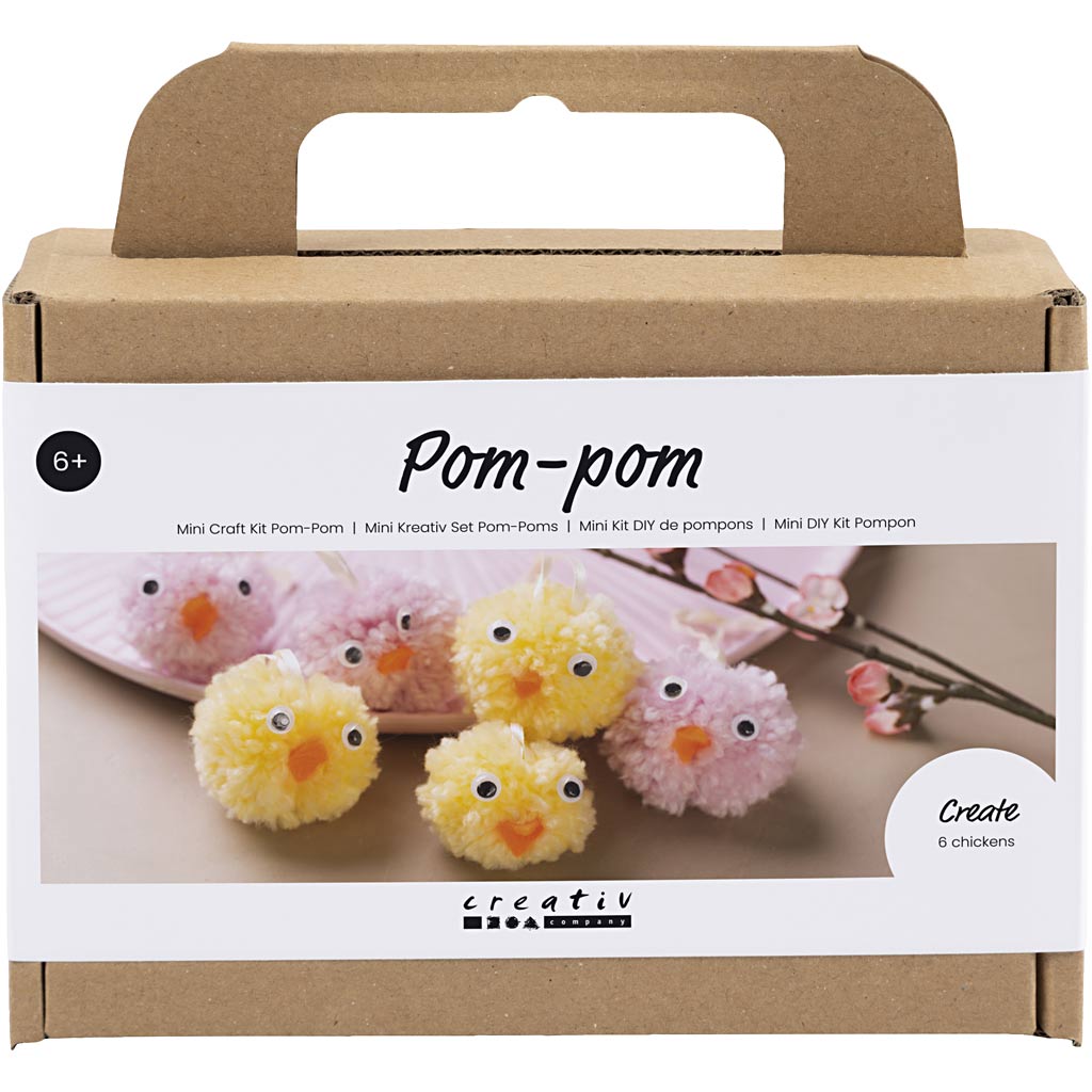 Mini kit pompones colores surtidos — 1 pack