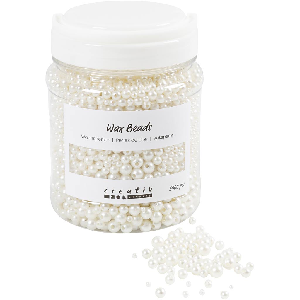 Cuentas de cera blanco 430 g 700 ml