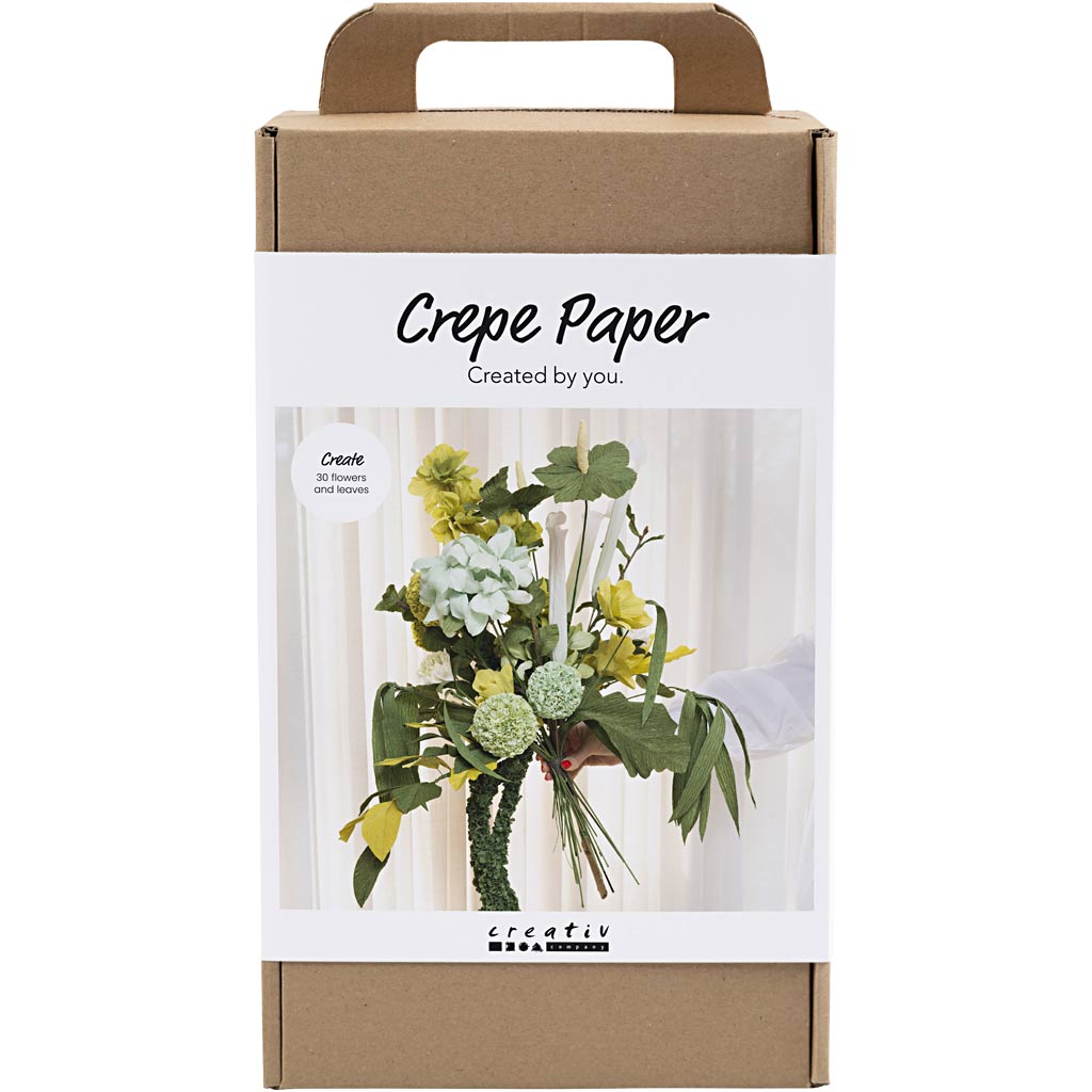 Maxi kit papel crepé verde claro — 1 pack