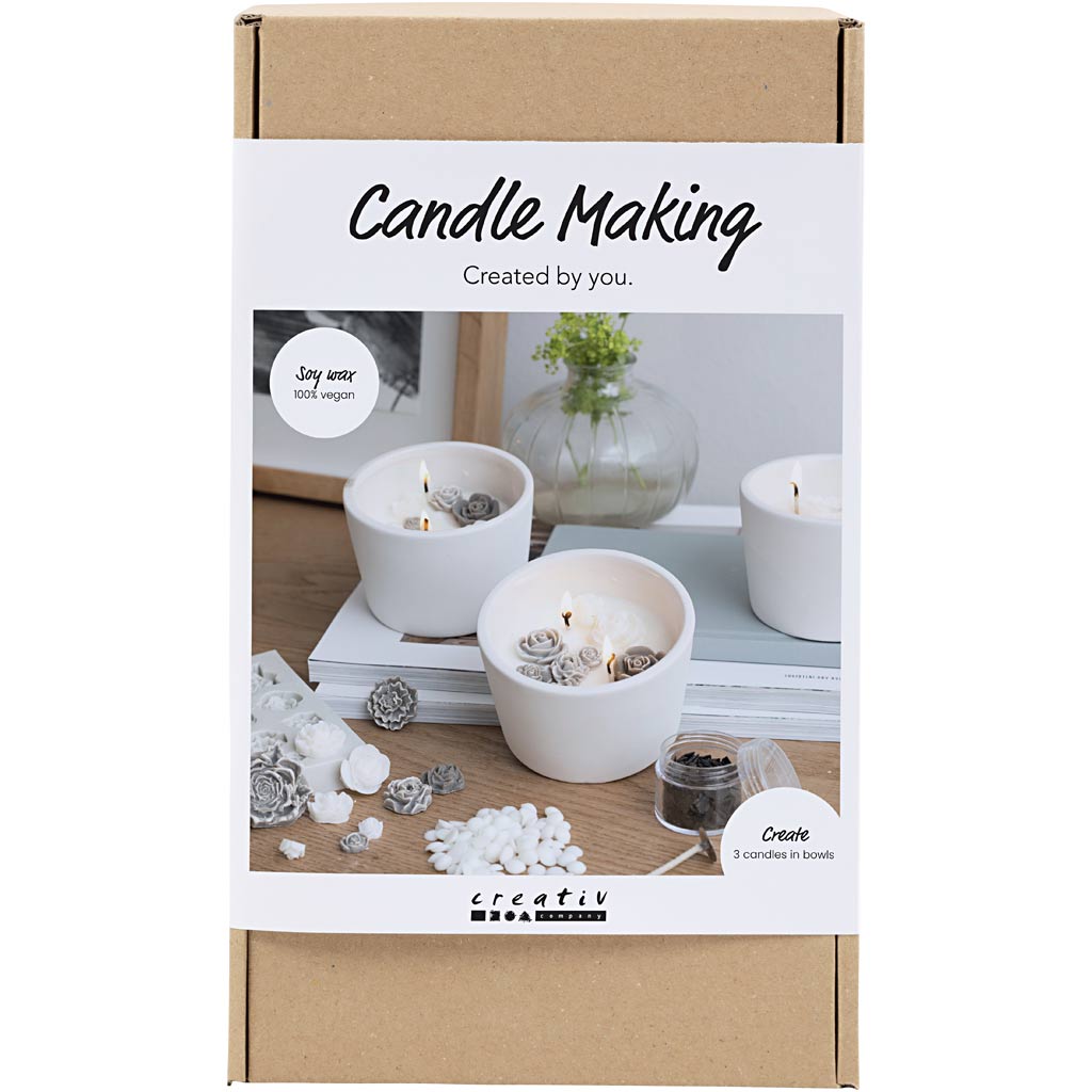 Kit creativo fabricación de velas blanco — 1 pack