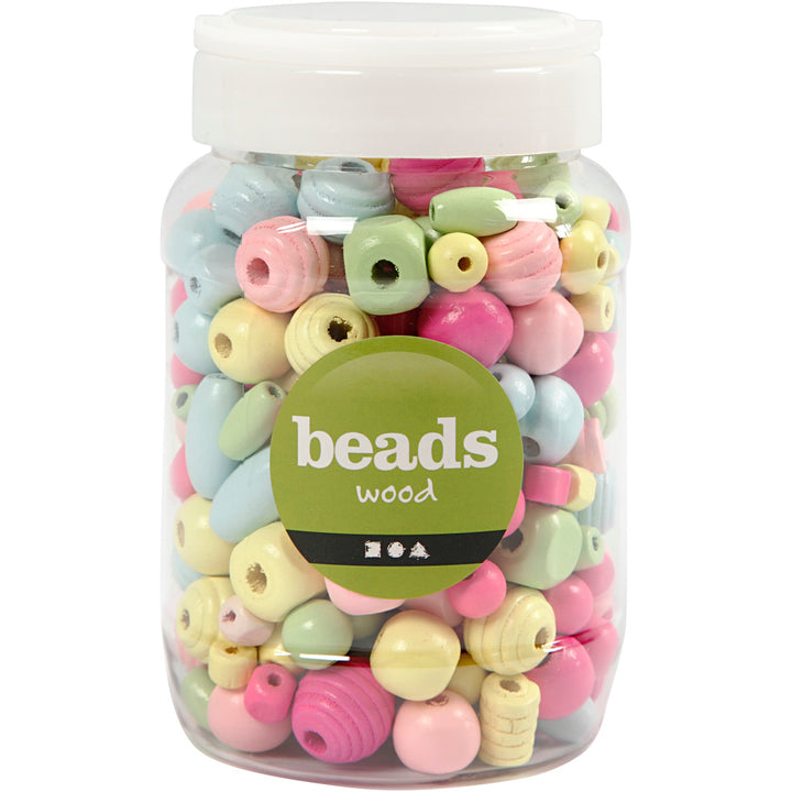 Cuentas de madera - 400 ml