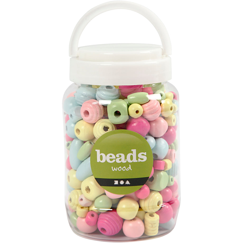 Cuentas de madera - 400 ml