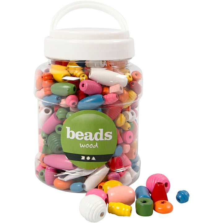 Cuentas de madera - 400 ml