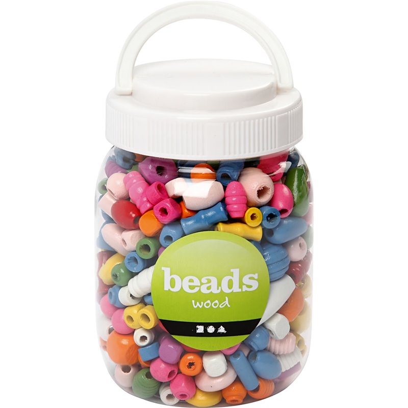 Cuentas de madera - 400 ml