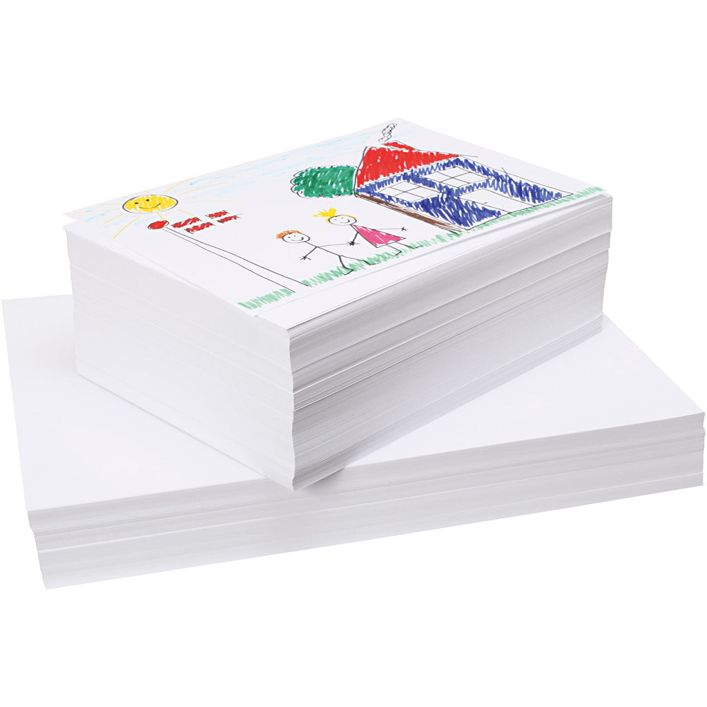 Papel de dibujo de calidad blanco A3 160 g — 750 hojas (1 pack)