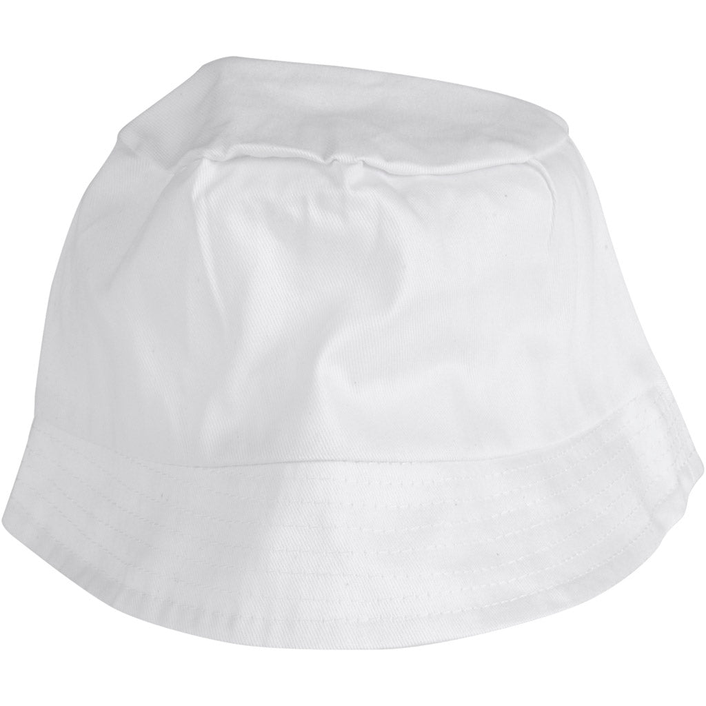 Sombrero pescador para personalizar blanco 58 cm — 12 ud (1 pack)