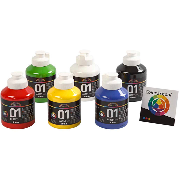 Pintura acrílica A-Color - 6x500 ml