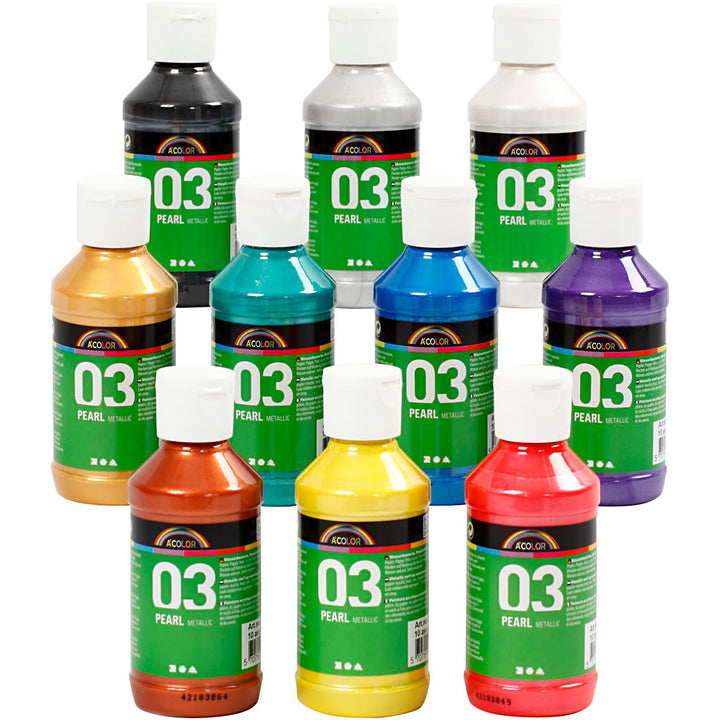 Pintura Acrílica A-Color  - 10x120 ml