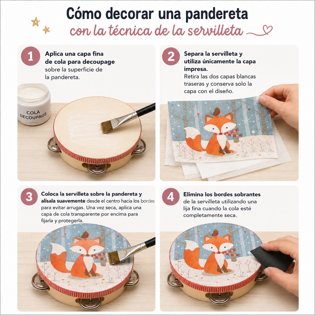 Pandereta piel