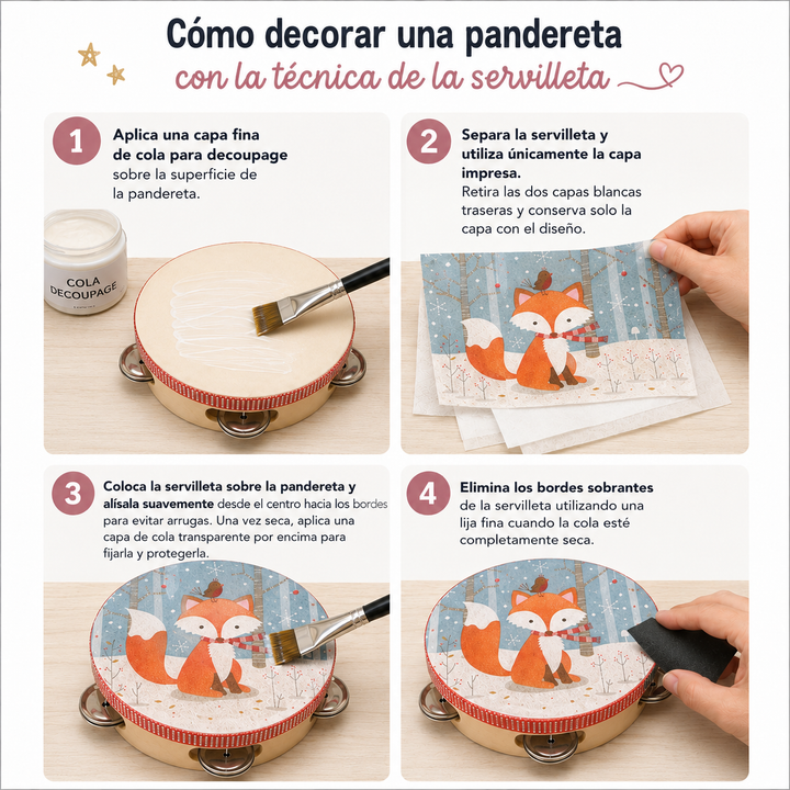 Pandereta piel