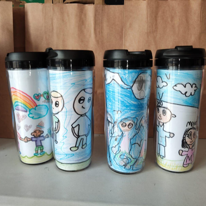 Taza termo con tapa
