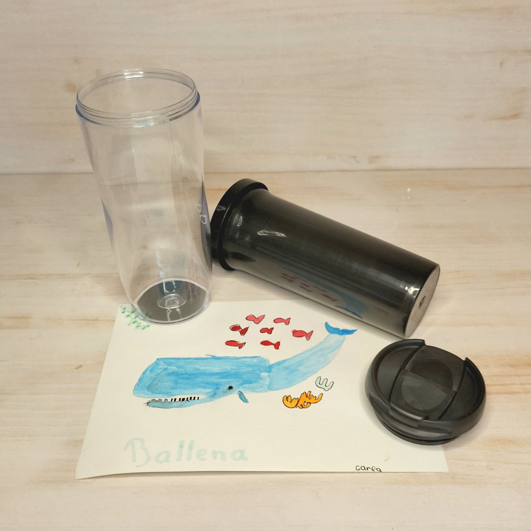 Taza termo con tapa