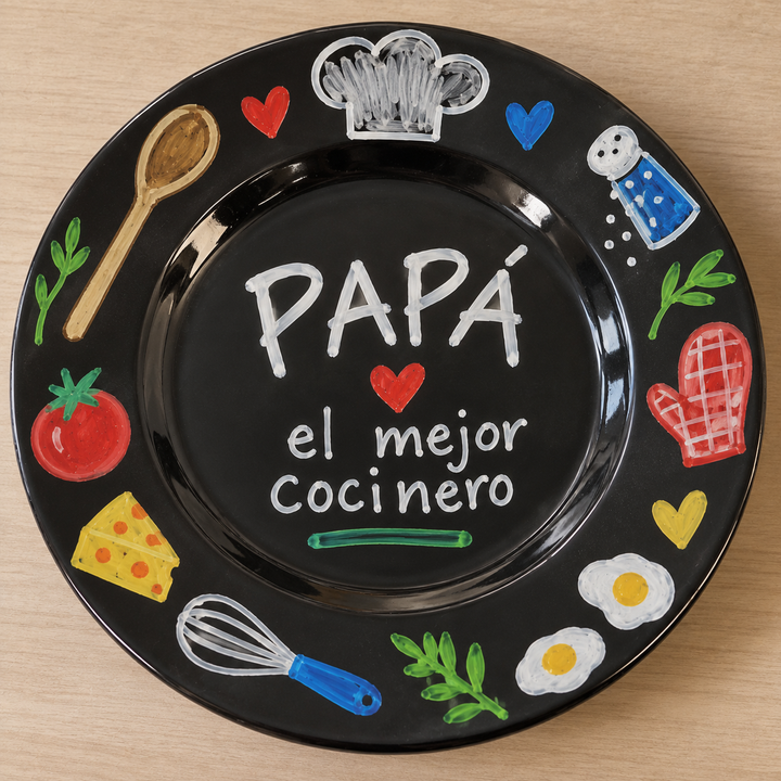 Plato negro 19cm