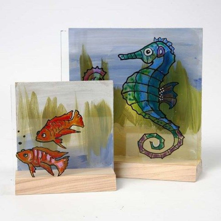 Placa 3D con cristal - 1 set